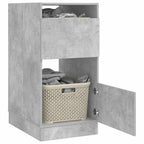 vidaXL Wäscheschrank mit Speicher mit Tür Beton Holzwerkstoff