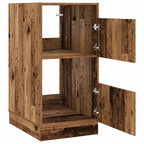 vidaXL Wäscheschrank mit Tür Altholz 50 x 68 x 102 cm Holzwerkstoff