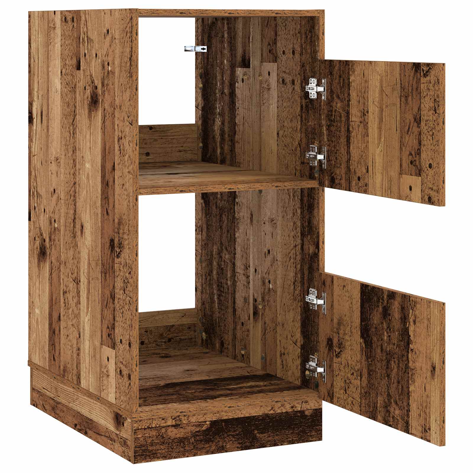 vidaXL Wäscheschrank mit Tür Altholz 50 x 68 x 102 cm Holzwerkstoff
