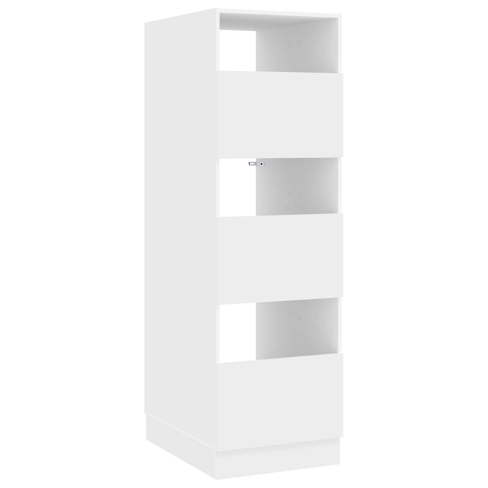 vidaXL Wäscheschrank Set mit Speicher 2 pcs Weiß Holzwerkstoff