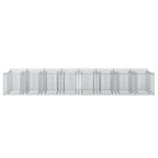 vidaXL Gabionen-Hochbeet 3 pcs Silber