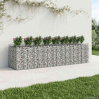 vidaXL Gabionen-Hochbeet 4 pcs Silber