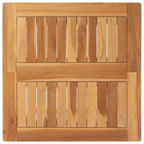vidaXL Bartisch Natur 60 x 60 x 105 cm Massiv-Teak