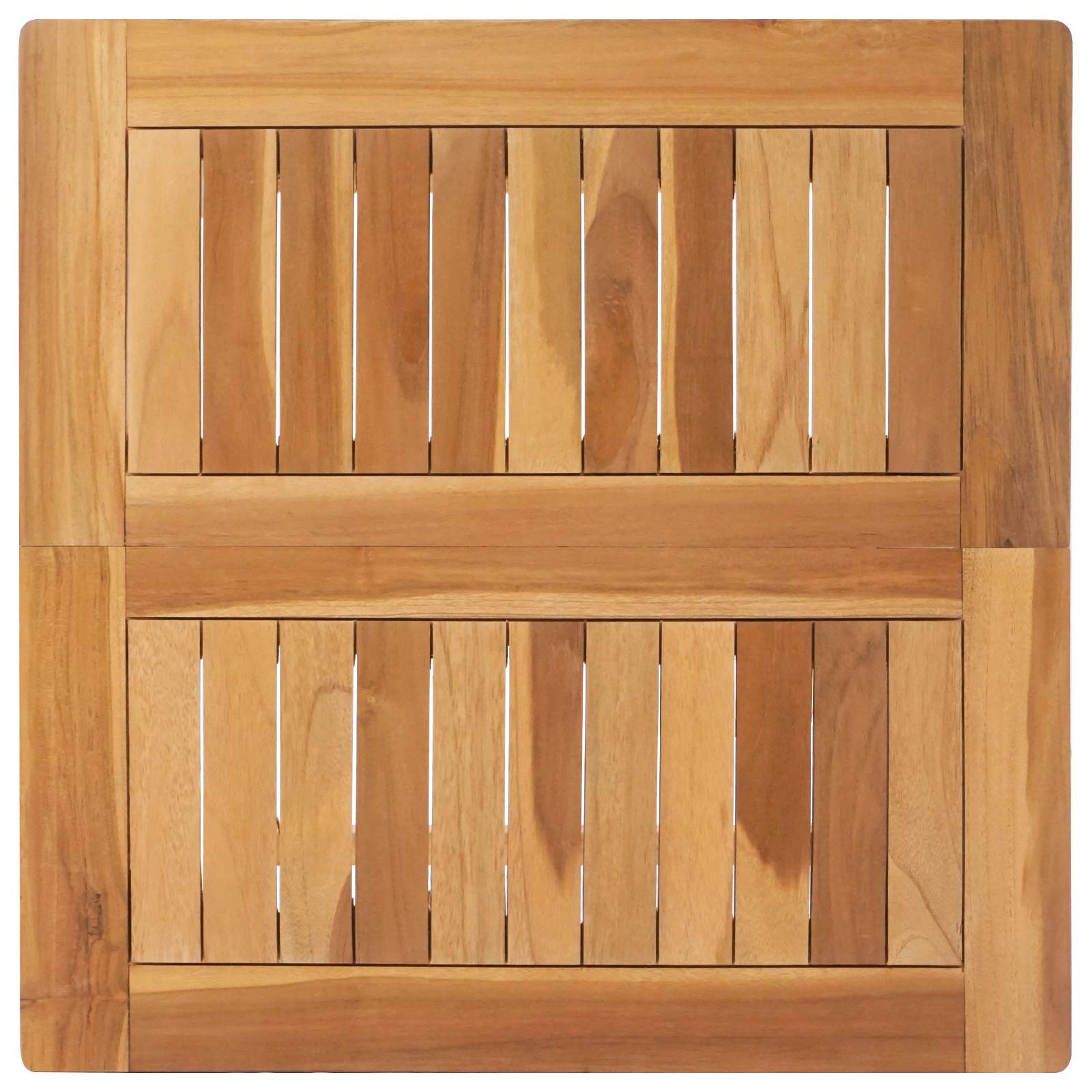vidaXL Bartisch Natur 60 x 60 x 105 cm Massiv-Teak