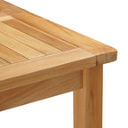 vidaXL Bartisch Natur 150 x 75 x 105 cm Massivholz Teak