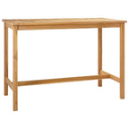 vidaXL Bartisch Natur 150 x 75 x 105 cm Massivholz Teak