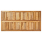 vidaXL Bartisch Natur 150 x 75 x 105 cm Massivholz Teak