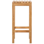 vidaXL Barhocker 2 pcs Natur 35 x 35 x 75 cm Massivholz Teak