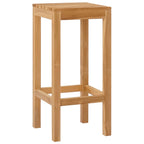 vidaXL Barhocker 4 pcs Natur 35 x 35 x 75 cm Massivholz Teak