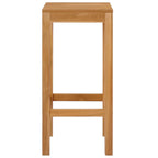 vidaXL Barhocker 4 pcs Natur 35 x 35 x 75 cm Massivholz Teak
