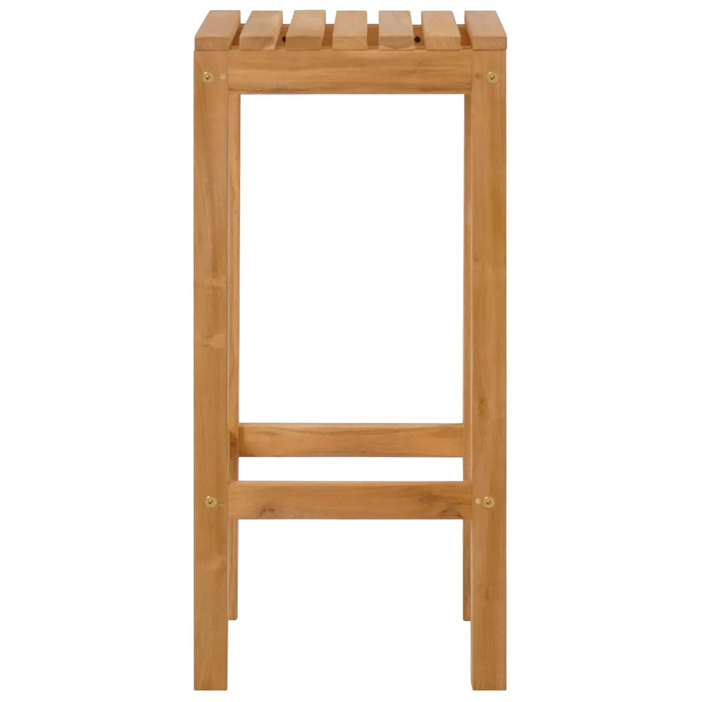 vidaXL Barhocker 4 pcs Natur 35 x 35 x 75 cm Massivholz Teak