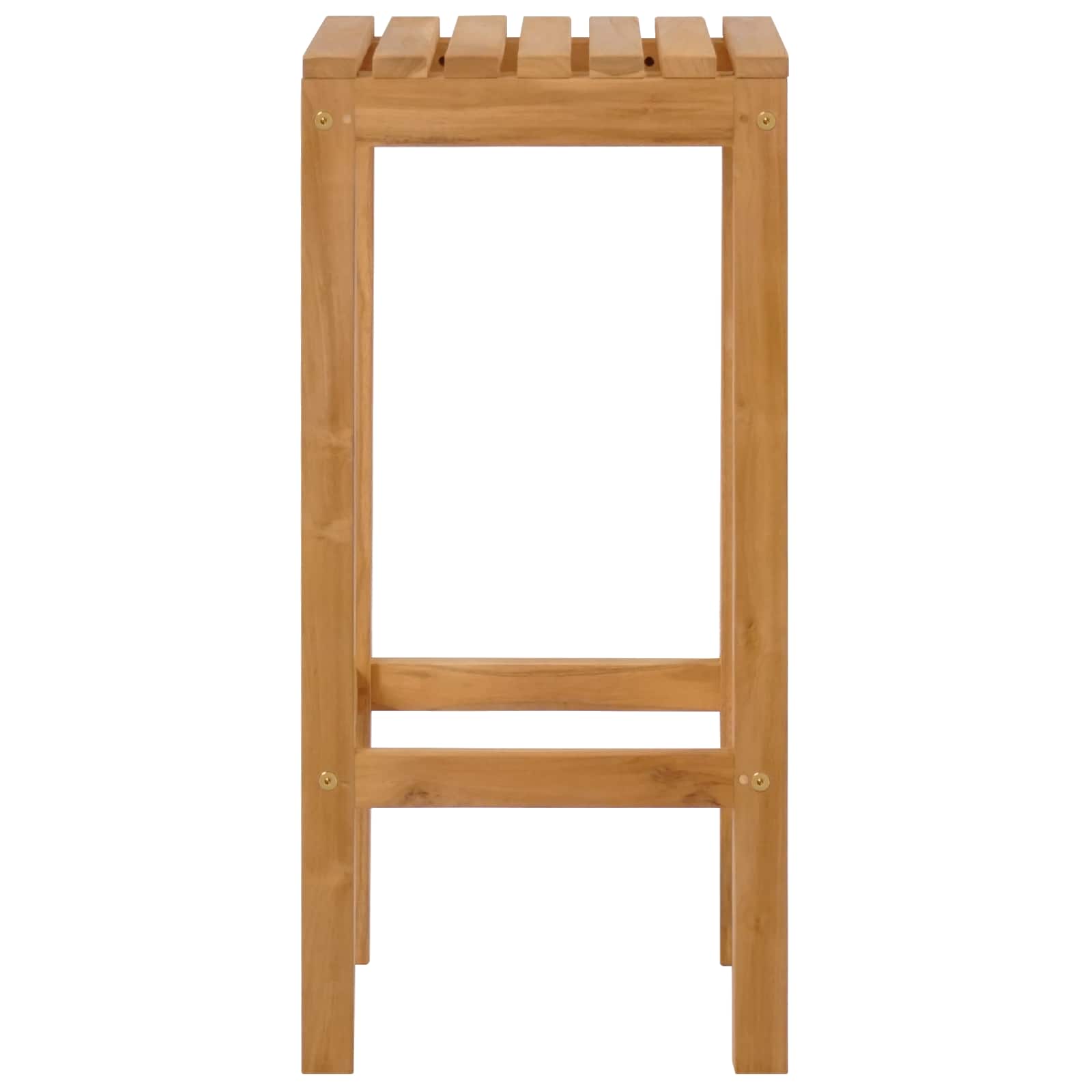 vidaXL Barhocker 4 pcs Natur 35 x 35 x 75 cm Massivholz Teak