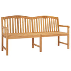 vidaXL Handgefertigte Rosenbank Natur 150 x 60 x 90 cm Massivholz Teak