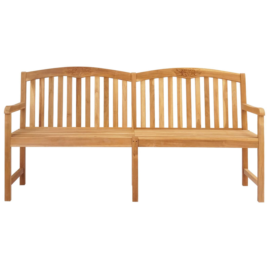 vidaXL Handgefertigte Rosenbank Natur 150 x 60 x 90 cm Massivholz Teak