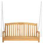 vidaXL Schaukelbank Natur 114 x 61 x 61,5 cm Massivholz Teak