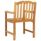 vidaXL Gartenstuhl 2 pcs Natur 58 x 60 x 93 cm Massivholz Teak