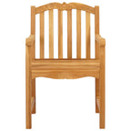 vidaXL Gartenstuhl 2 pcs Natur 58 x 60 x 93 cm Massivholz Teak