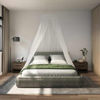 vidaXL Moskito-Netz für Bett 156 Maschen 3 pcs Weiß Polyester