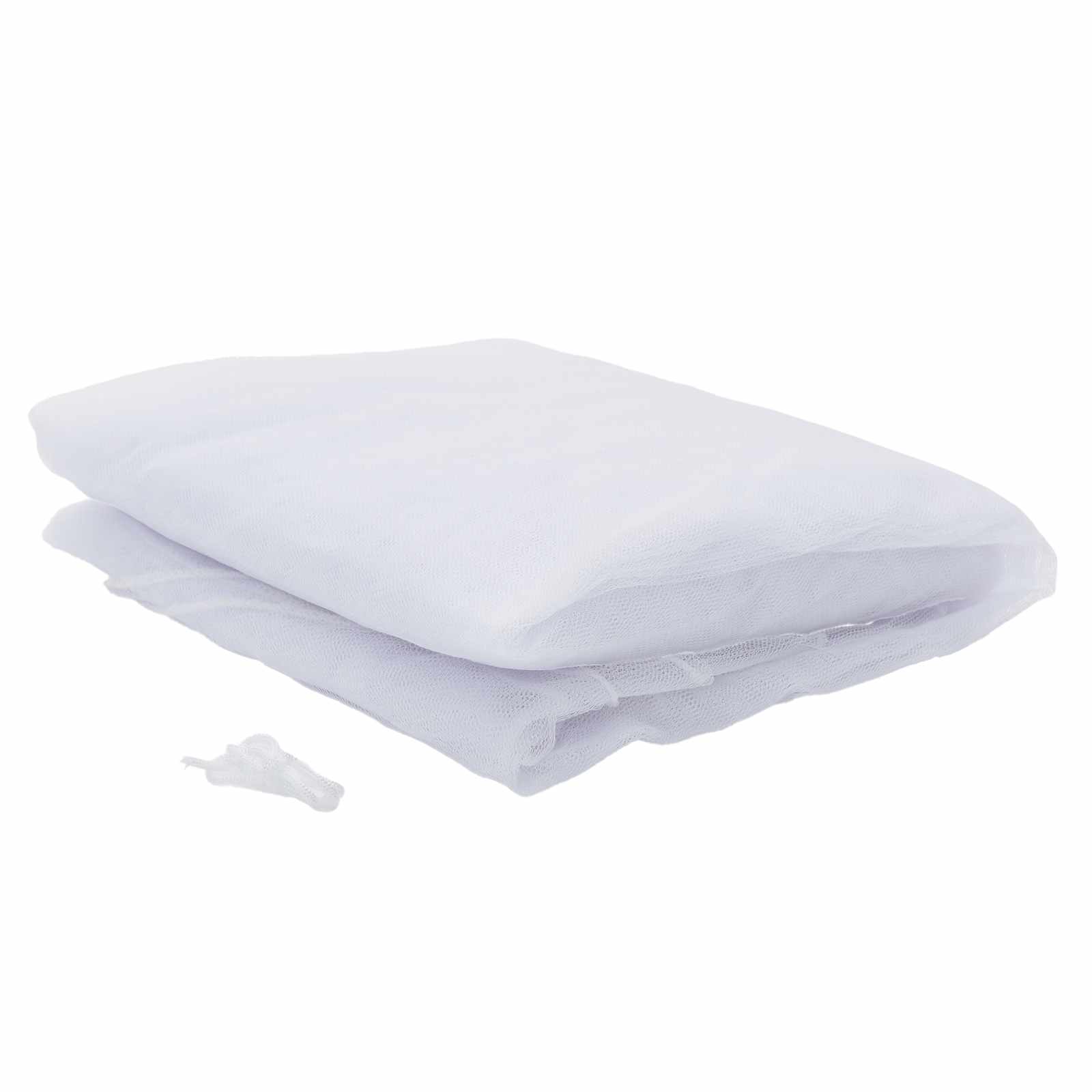 vidaXL Moskito-Netz für Bett 156 Maschen 3 pcs Weiß Polyester
