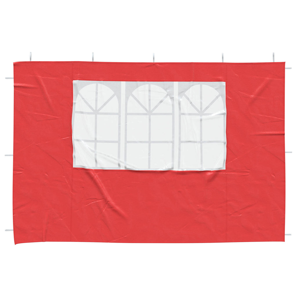 vidaXL Party Zelt Seitenteil 2 pcs 300 x 195 cm Rot PE und Stahl