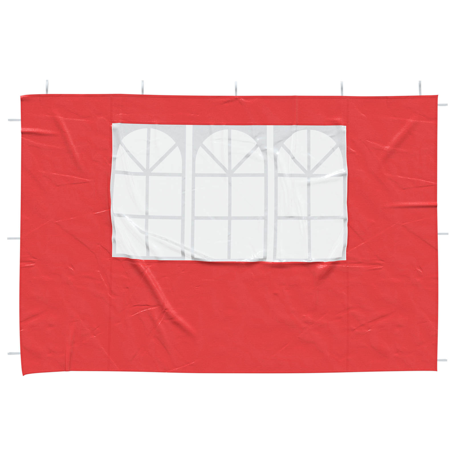 vidaXL Party Zelt Seitenteil 2 pcs 300 x 195 cm Rot PE und Stahl