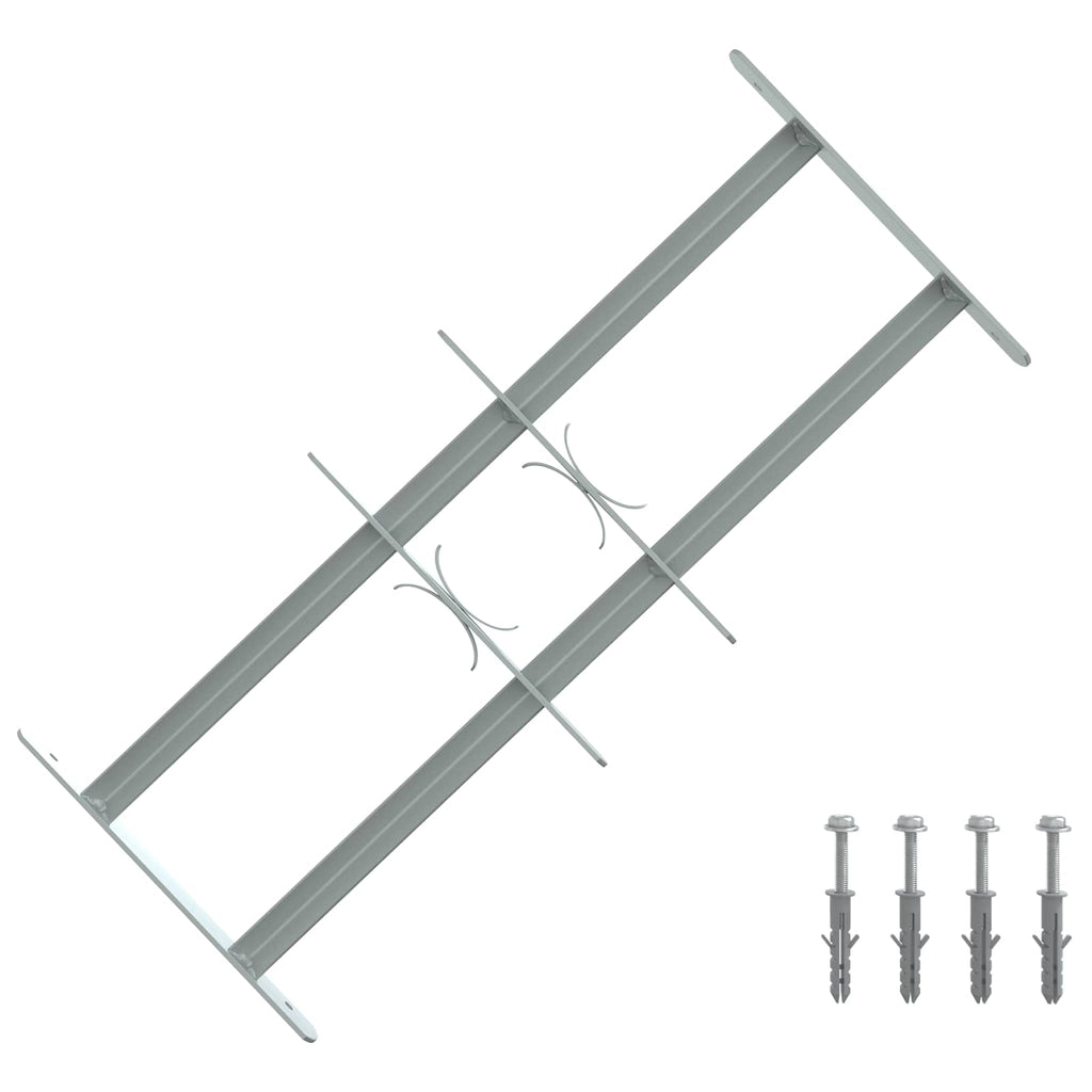 vidaXL Sicherheitsgitter für Fenster mit 2 Querstangen 3 pcs