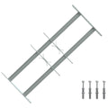 vidaXL Sicherheitsgitter für Fenster mit 2 Querstangen 3 pcs