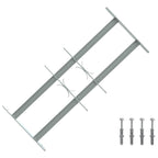 vidaXL Sicherheitsgitter für Fenster mit 2 Querstangen 3 pcs