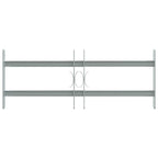vidaXL Sicherheitsgitter für Fenster mit 2 Querstangen 3 pcs