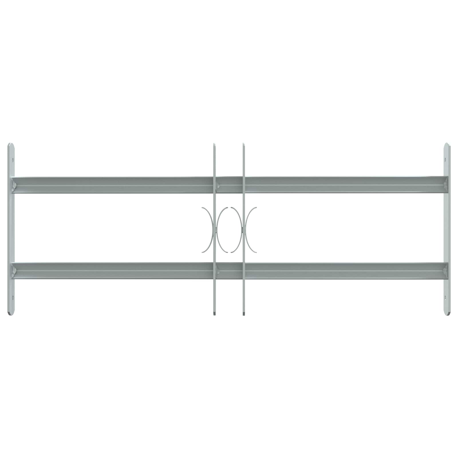 vidaXL Sicherheitsgitter für Fenster mit 2 Querstangen 3 pcs