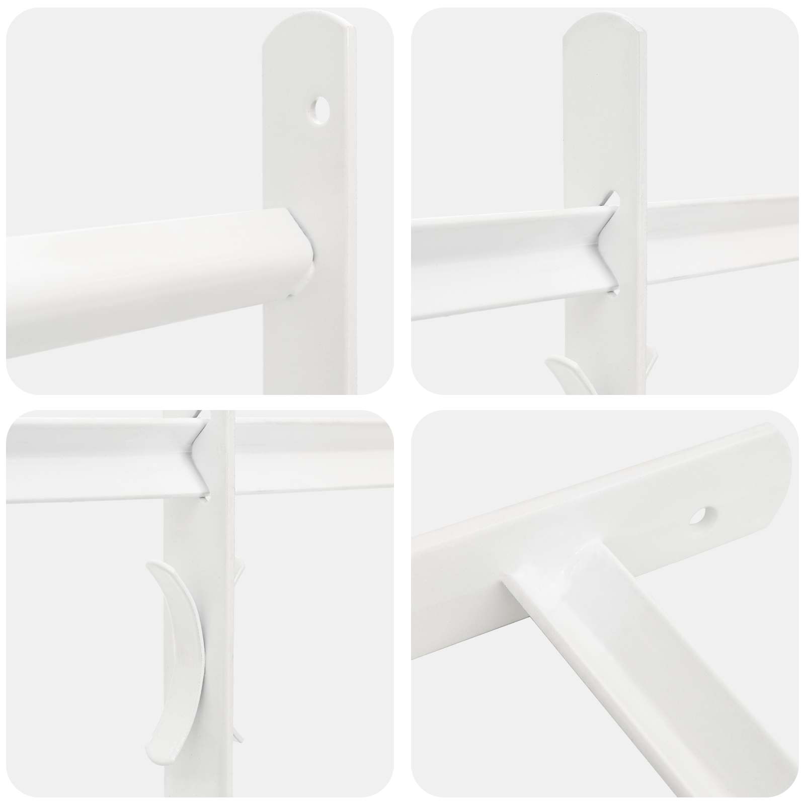 vidaXL Sicherheitsgitter für Fenster mit 3 Querstangen 43-74 cm