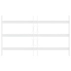 vidaXL Sicherheitsgitter für Fenster mit 3 Querstangen 43-74 cm