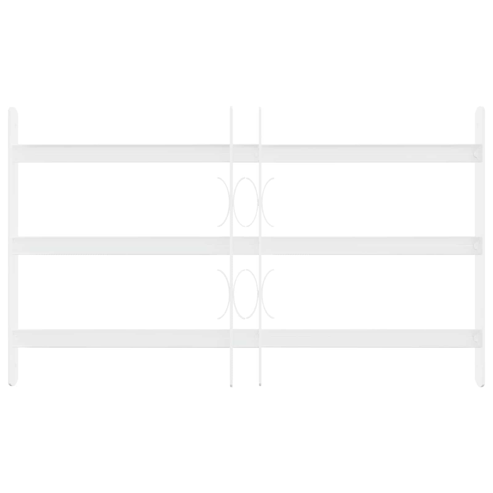 vidaXL Sicherheitsgitter für Fenster mit 3 Querstangen 43-74 cm