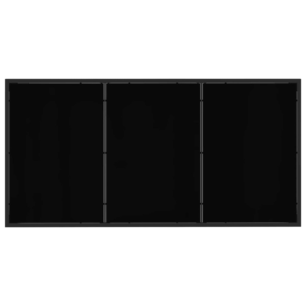 vidaXL Gartenmöbel Set 7 pcs Schwarz und Anthrazit 160 x 80 x 73 cm