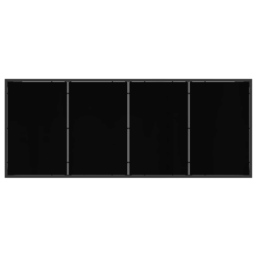 vidaXL Gartenmöbel Set 7 pcs Schwarz und Anthrazit Textilene