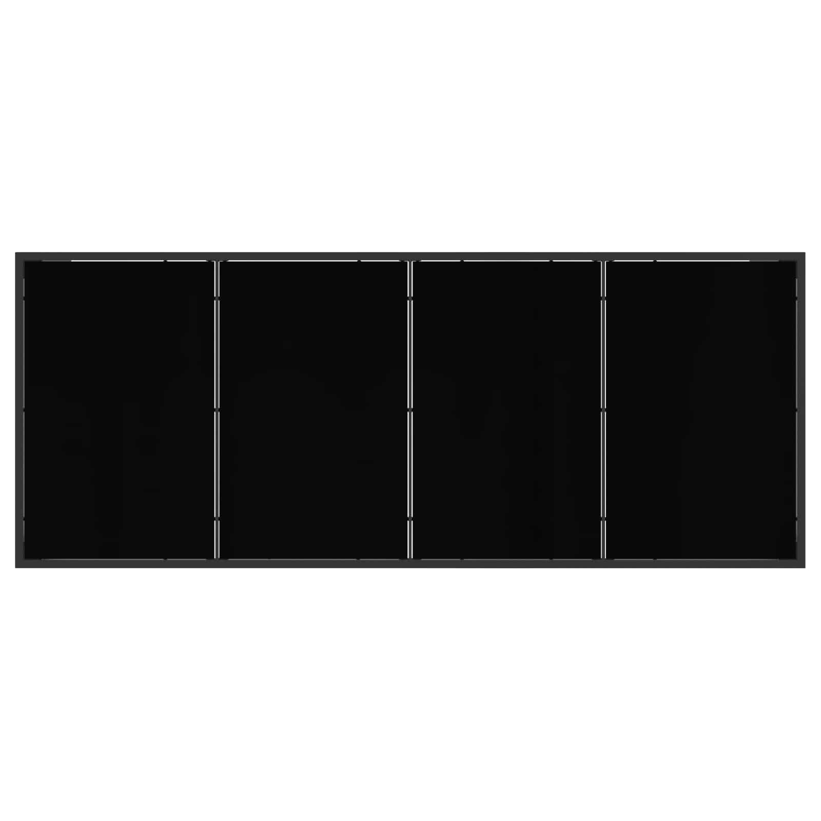 vidaXL Gartenmöbel Set 7 pcs Schwarz und Anthrazit Textilene
