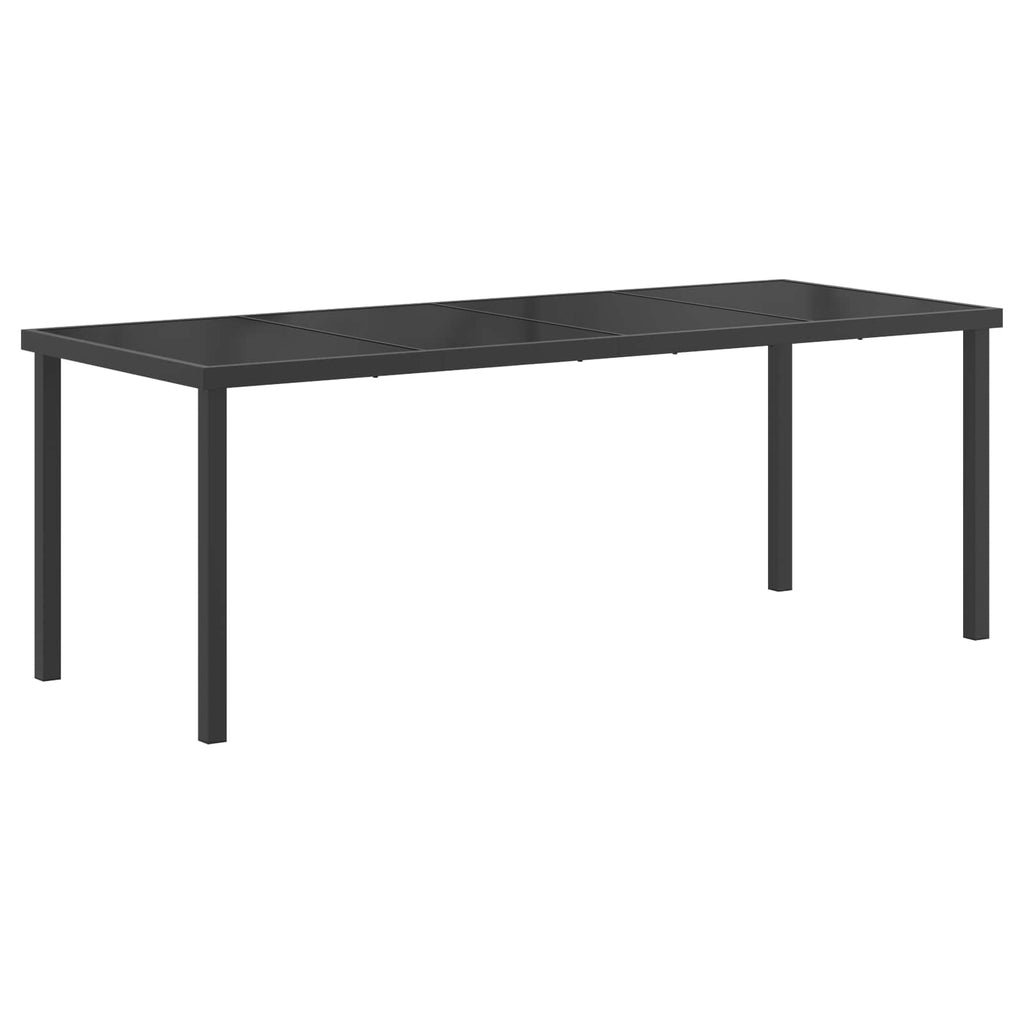 vidaXL Gartenmöbel Set 9 pcs Schwarz und Anthrazit Textilene