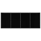 vidaXL Gartenmöbel Set 9 pcs Schwarz und Anthrazit Textilene