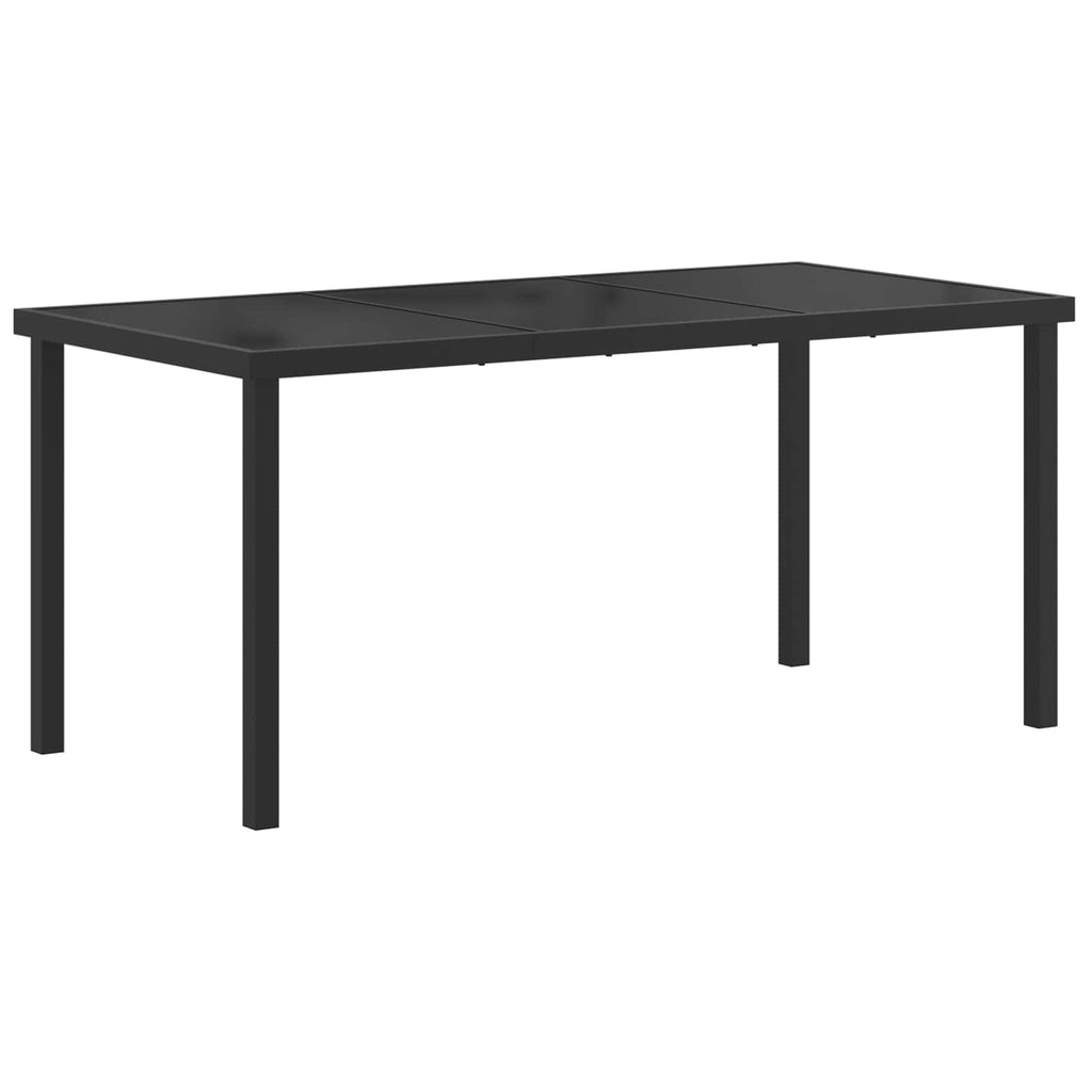 vidaXL Gartenmöbel Set 5 pcs Schwarz und Anthrazit Textilene