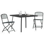 vidaXL Gartenmöbel Set 3 pcs Anthrazit Eisen und Stahl