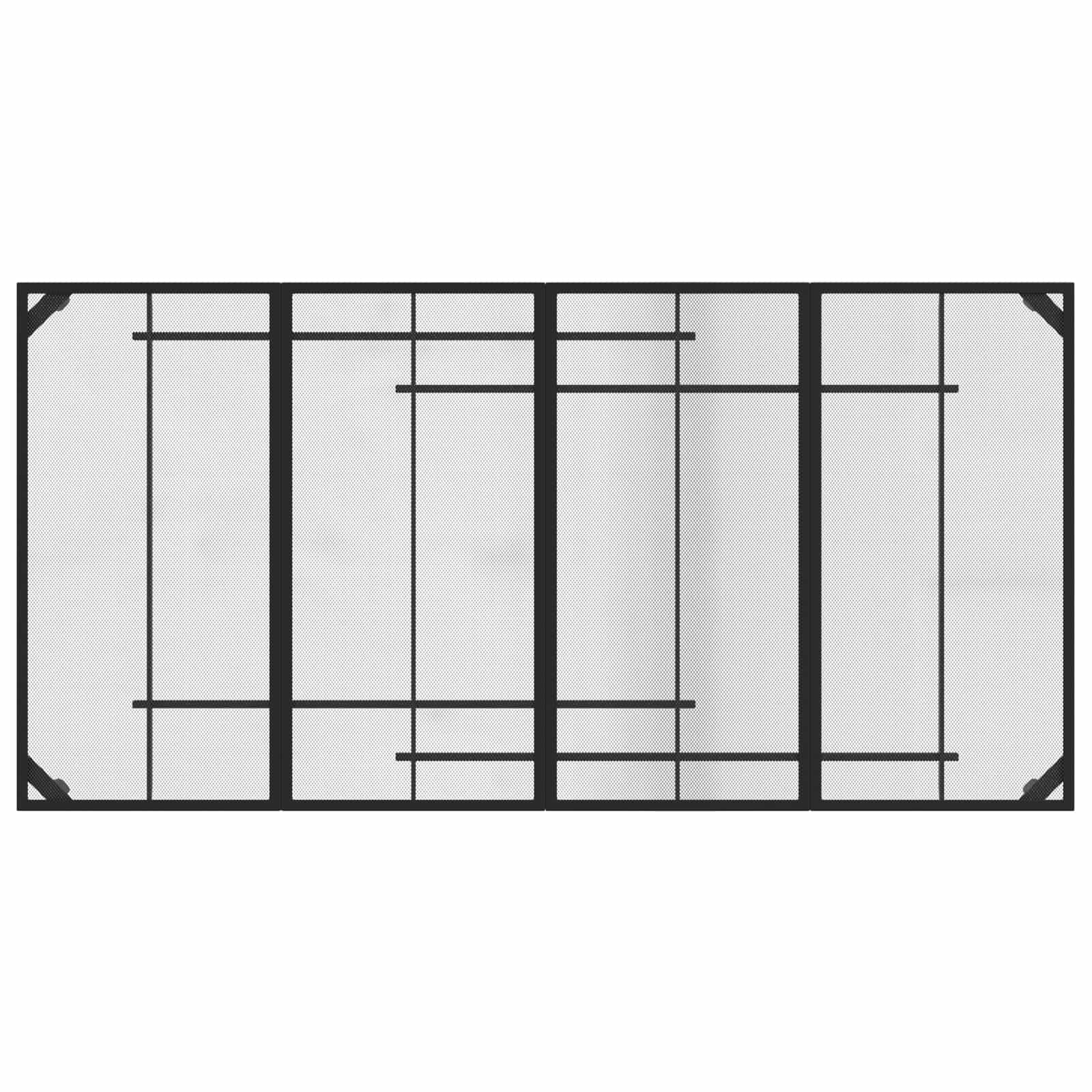 vidaXL Gartenmöbel Set 9 pcs Anthrazit Eisen und Stahl