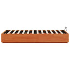 vidaXL Ottoman Bettgestell mit Speicher Wachsbraun 140 x 200 cm