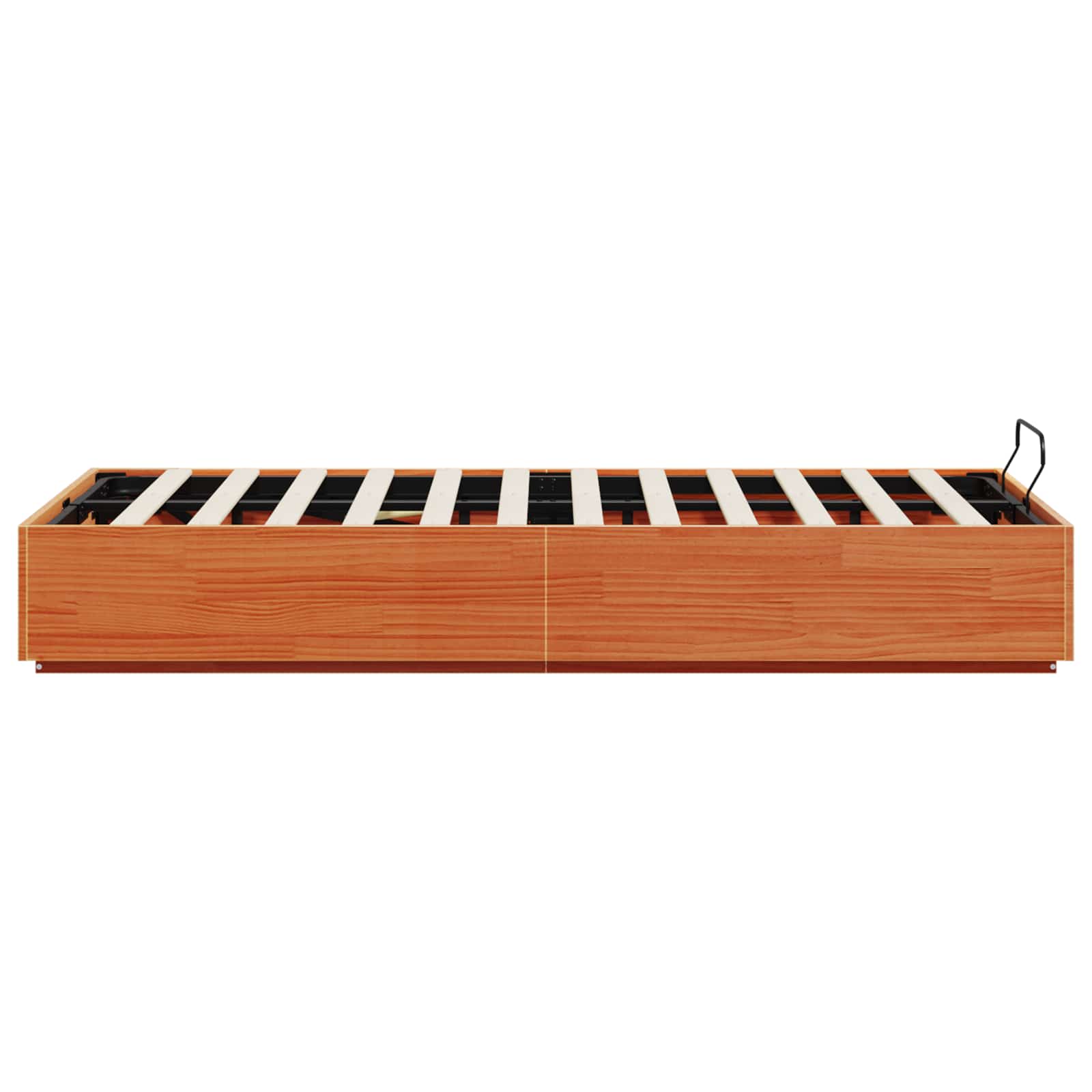 vidaXL Ottoman Bettgestell mit Speicher Wachsbraun 140 x 200 cm