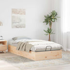 vidaXL Ottoman Bettgestell mit Stauraum Natur 70 x 190 cm