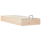 vidaXL Ottoman Bettgestell mit Stauraum Natur 70 x 190 cm