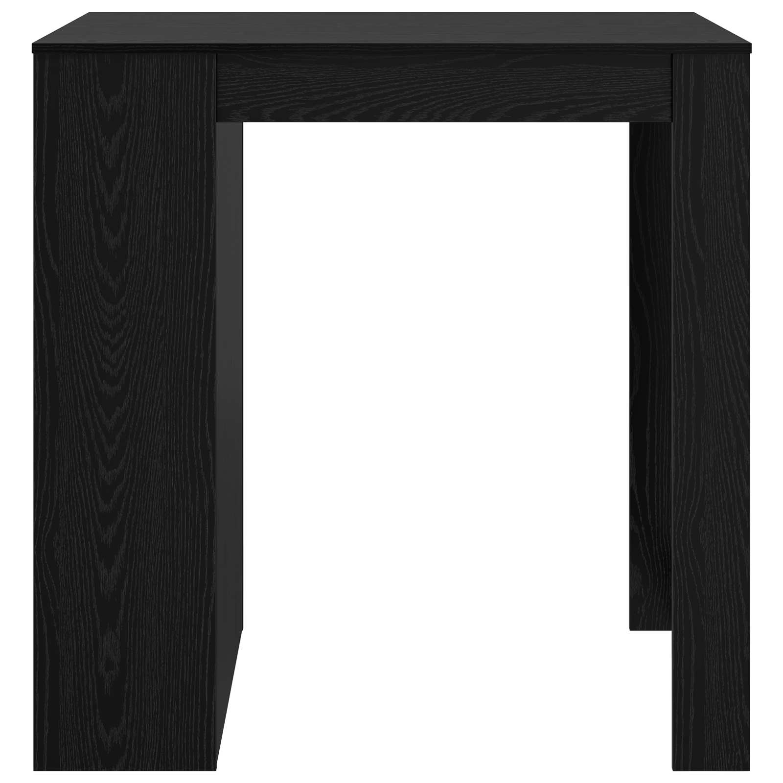 vidaXL Bartisch Schwarz Eichen-Optik 102 x 70 x 103,5 cm Holzwerkstoff