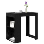 vidaXL Bartisch Schwarz Eichen-Optik 102 x 70 x 103,5 cm Holzwerkstoff