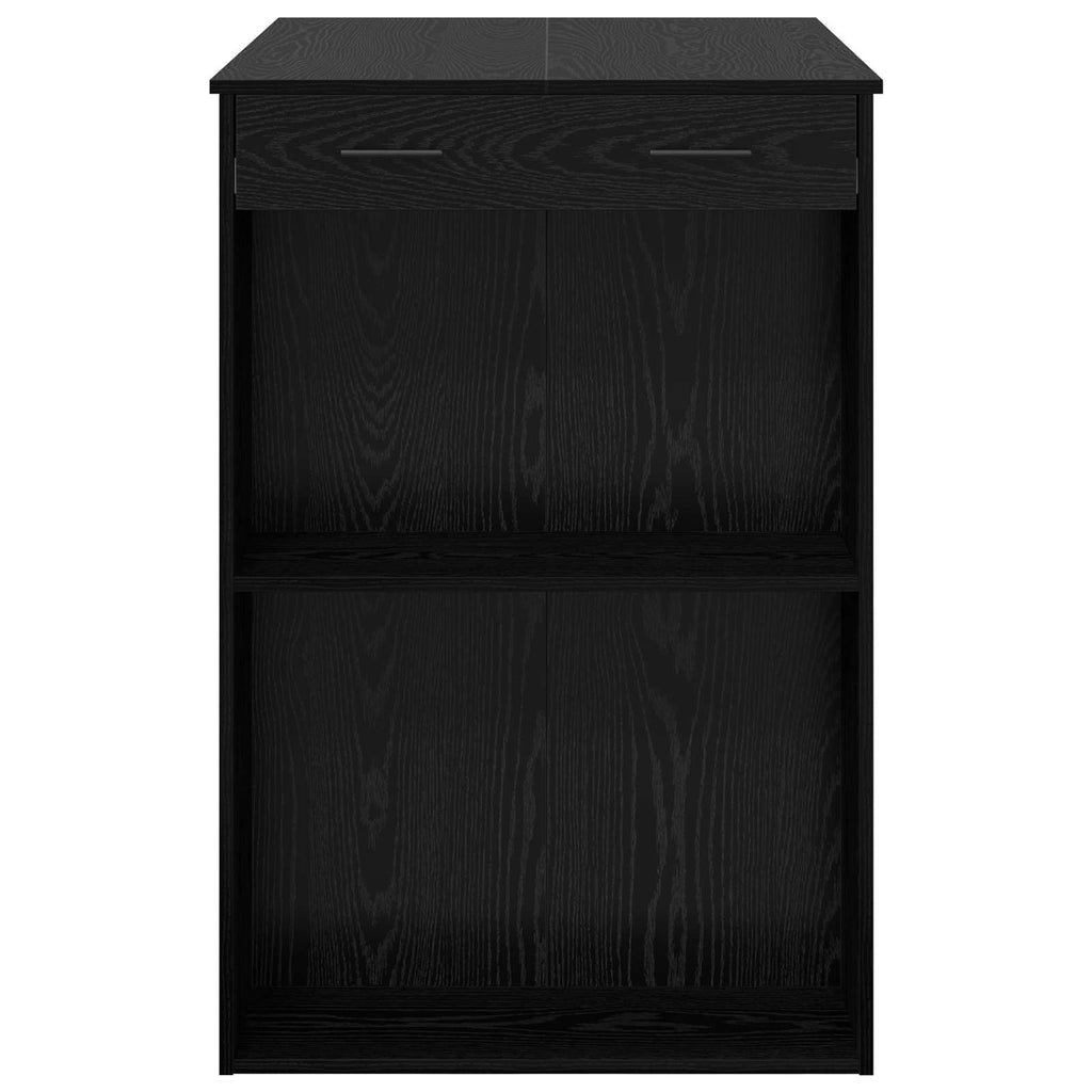 vidaXL Bartisch Schwarz Eichen-Optik 102 x 70 x 103,5 cm Holzwerkstoff