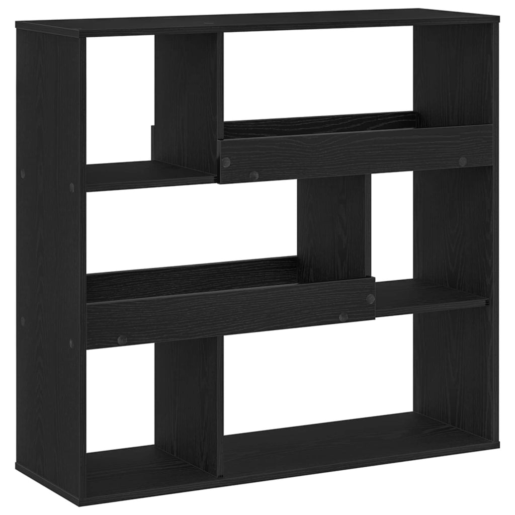 vidaXL Bücherregal Schwarz Eichen-Optik 100 x 33 x 94,5 cm