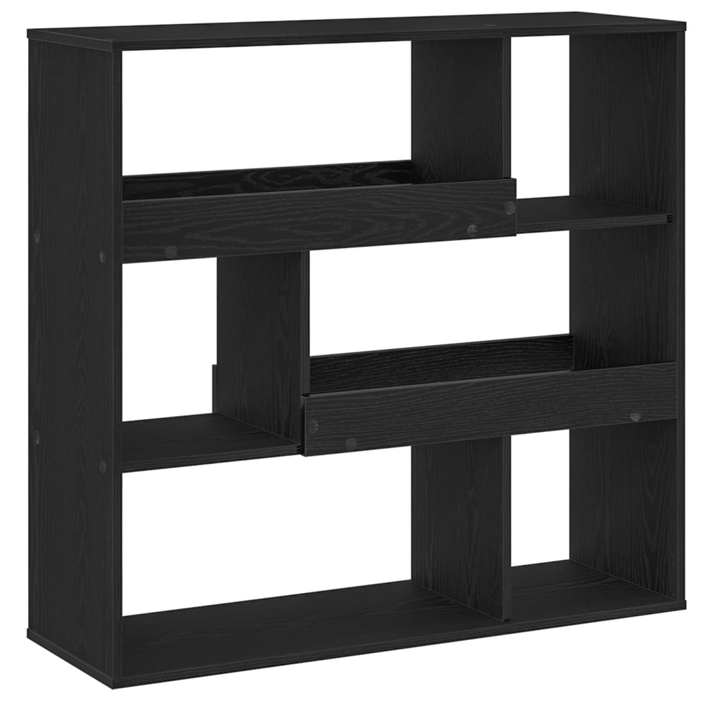 vidaXL Bücherregal Schwarz Eichen-Optik 100 x 33 x 94,5 cm